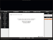 Tablet Screenshot of deuxrouesdiscount.com